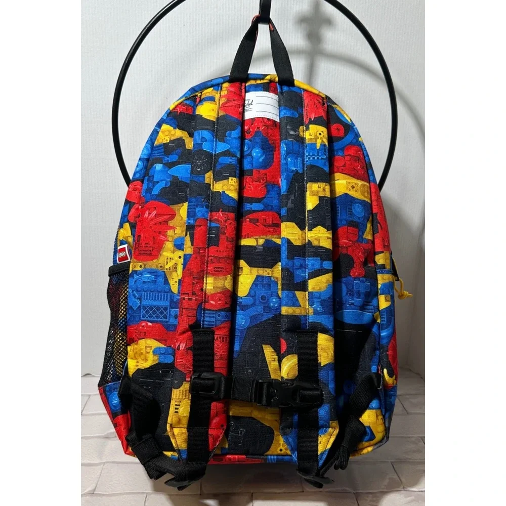 Herschel Supply Co LEGO Collection Backpack‎ Blue Red Yellow Brick Print